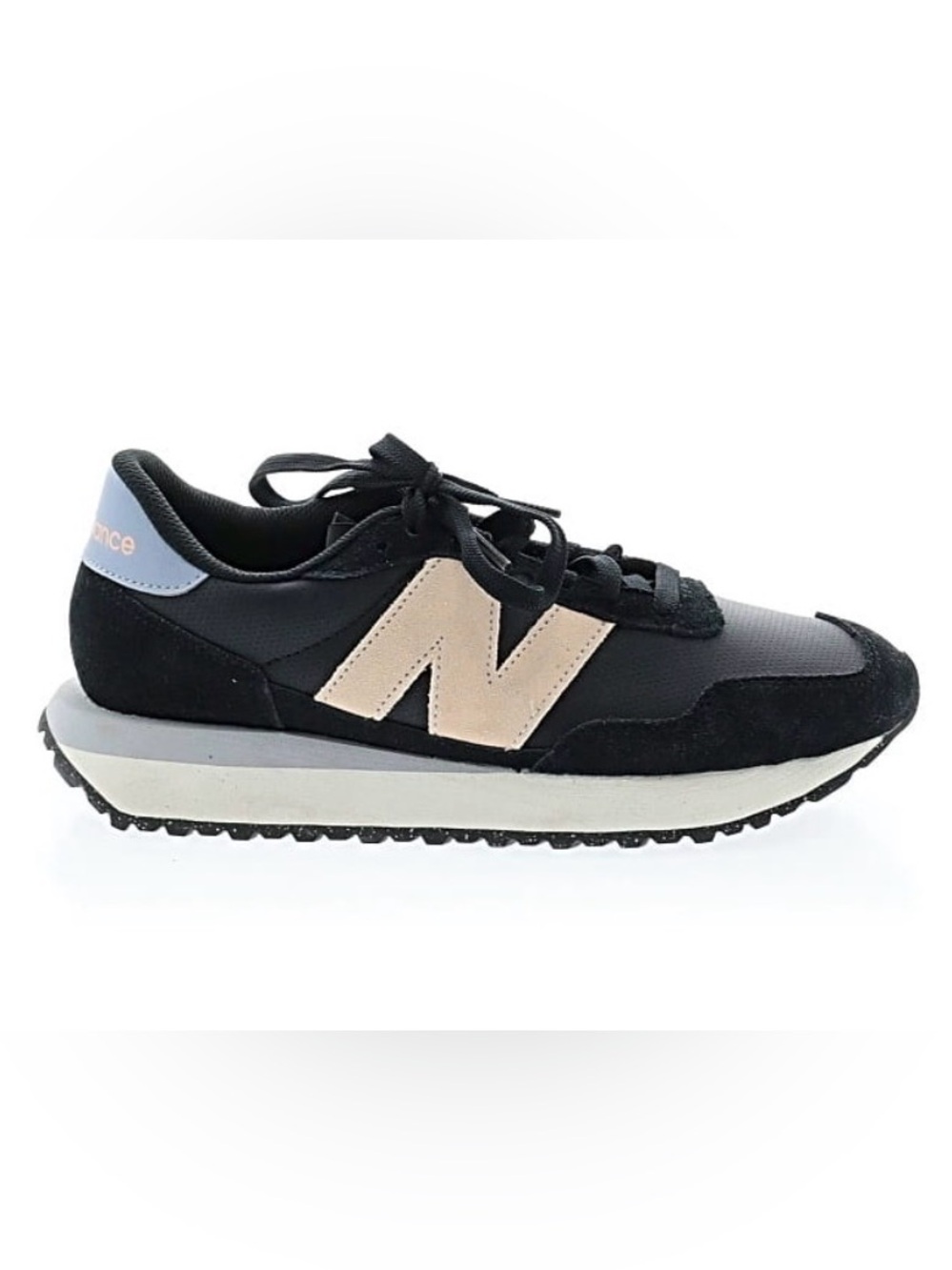 New Balance Black Sneaker with Beige 'N' Accent